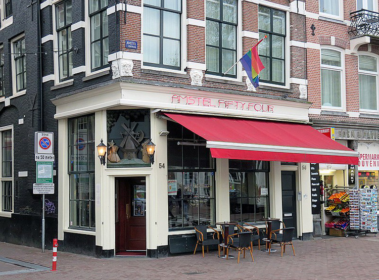 Café Amstel Fifty Four along the Amstel