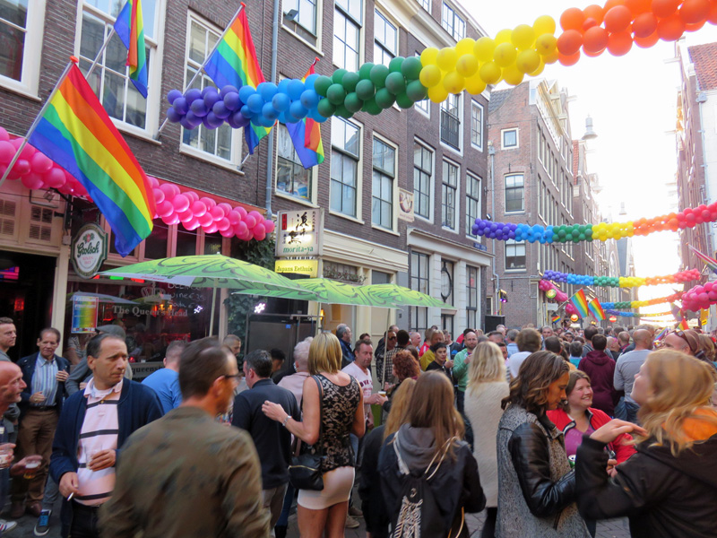 Pride celebration at Zeedijk