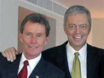 Ted Nebbeling (links) en Jan Holmberg